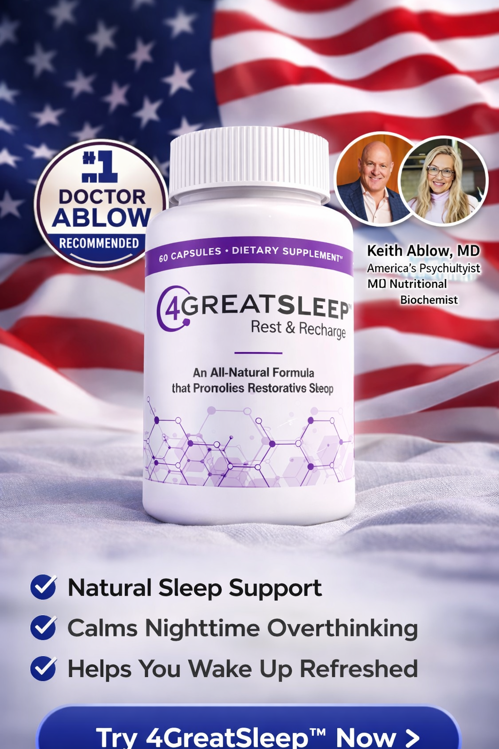 4GreatSleep™ – Natural Doctor-Backed Sleep Support Formula